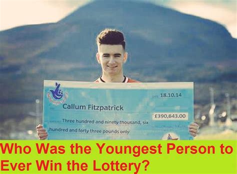 youngest person to win the lottery|thomas yi lottery winner scam.